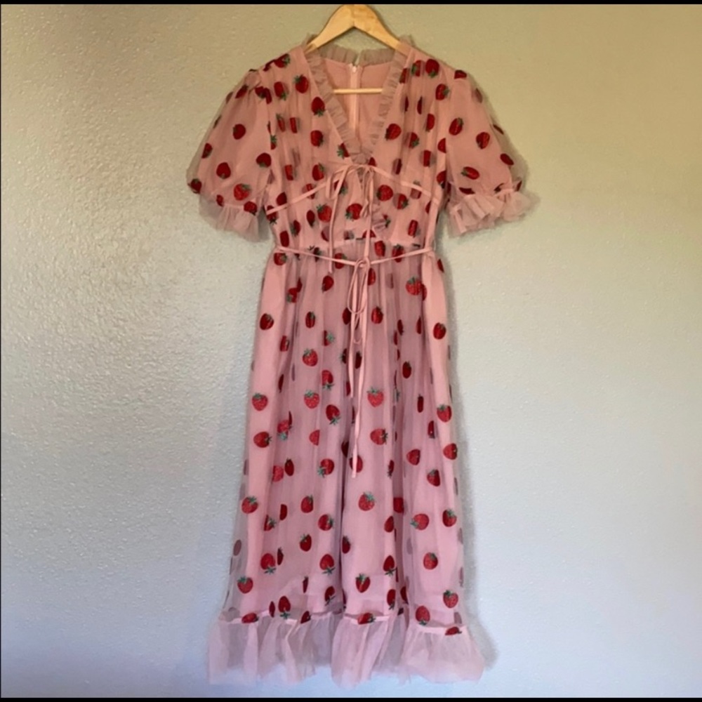 Strawberry Tulle Dress 🍓🍓🍓